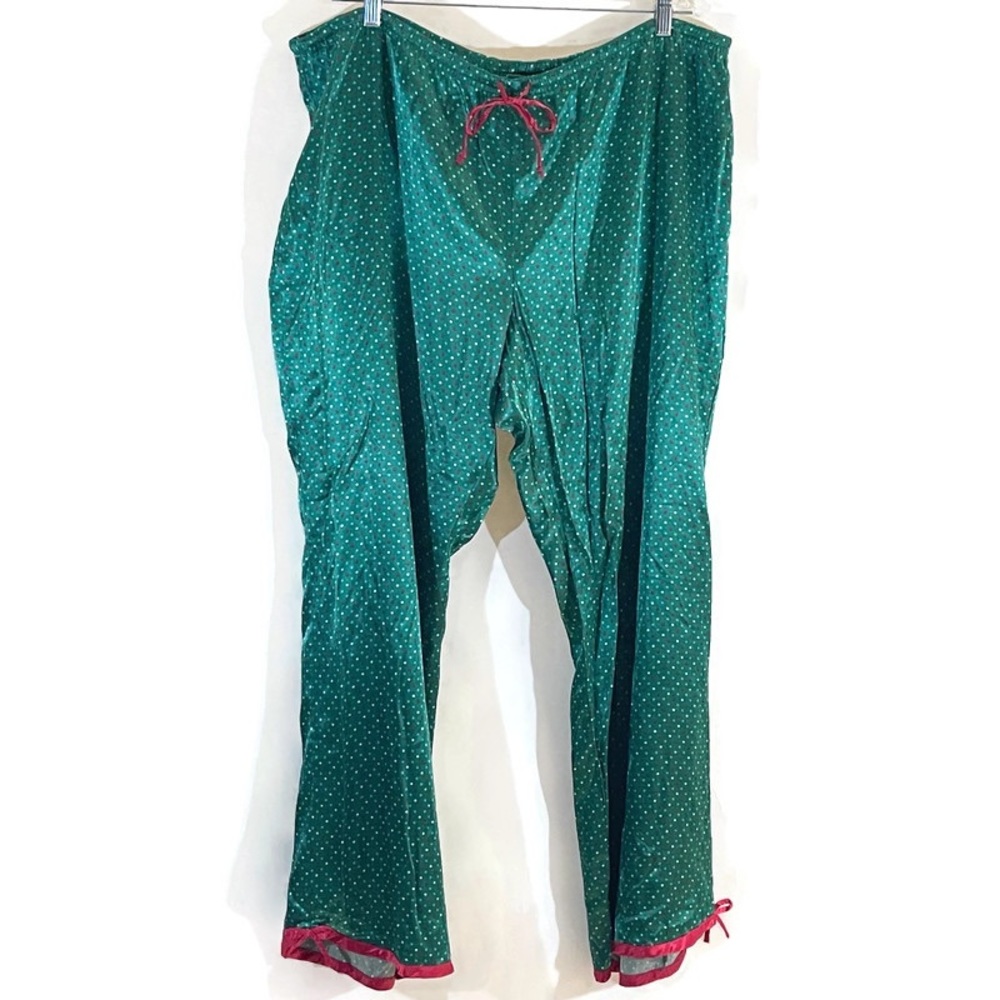 Old Navy Green/Red Polka Dot Pajama Pants